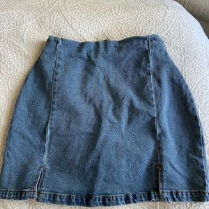 Brandy Melville denim mini skirt